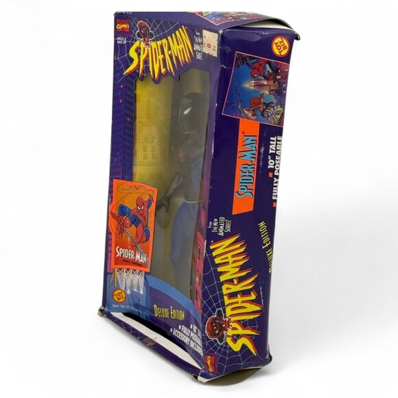 Toy Biz Spider-Man Deluxe Edition 10 Inch Poseable Figure Animated Series 1994 - Picture 3 of 5